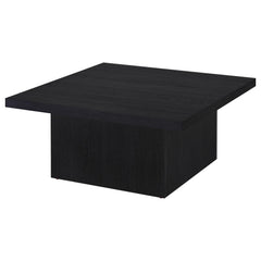 Devar Square Engineered Wood Cocktail Coffee Table Black - What&
