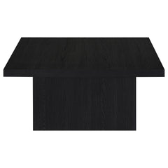 Devar Square Engineered Wood Cocktail Coffee Table Black - What&