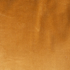 20" Square Cotton Velvet Pillow with Ruffled Trim, Mustard