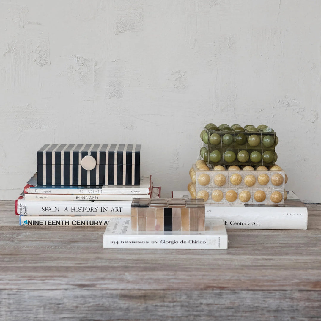Handmade Natural Horn &amp; MDF Box, Natural