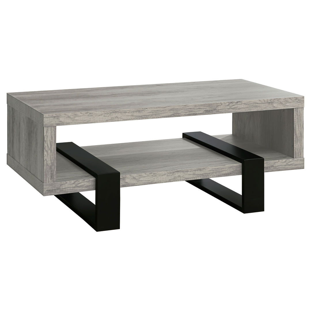 Dinard Engineered Wood Cocktail Coffee Table Grey Driftwood - What&