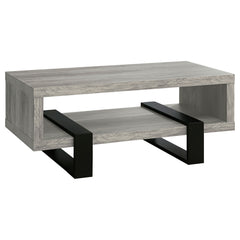 Dinard Engineered Wood Cocktail Coffee Table Grey Driftwood - What&