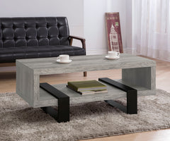 Dinard Engineered Wood Cocktail Coffee Table Grey Driftwood - What&