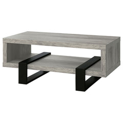 Dinard Engineered Wood Cocktail Coffee Table Grey Driftwood - What&
