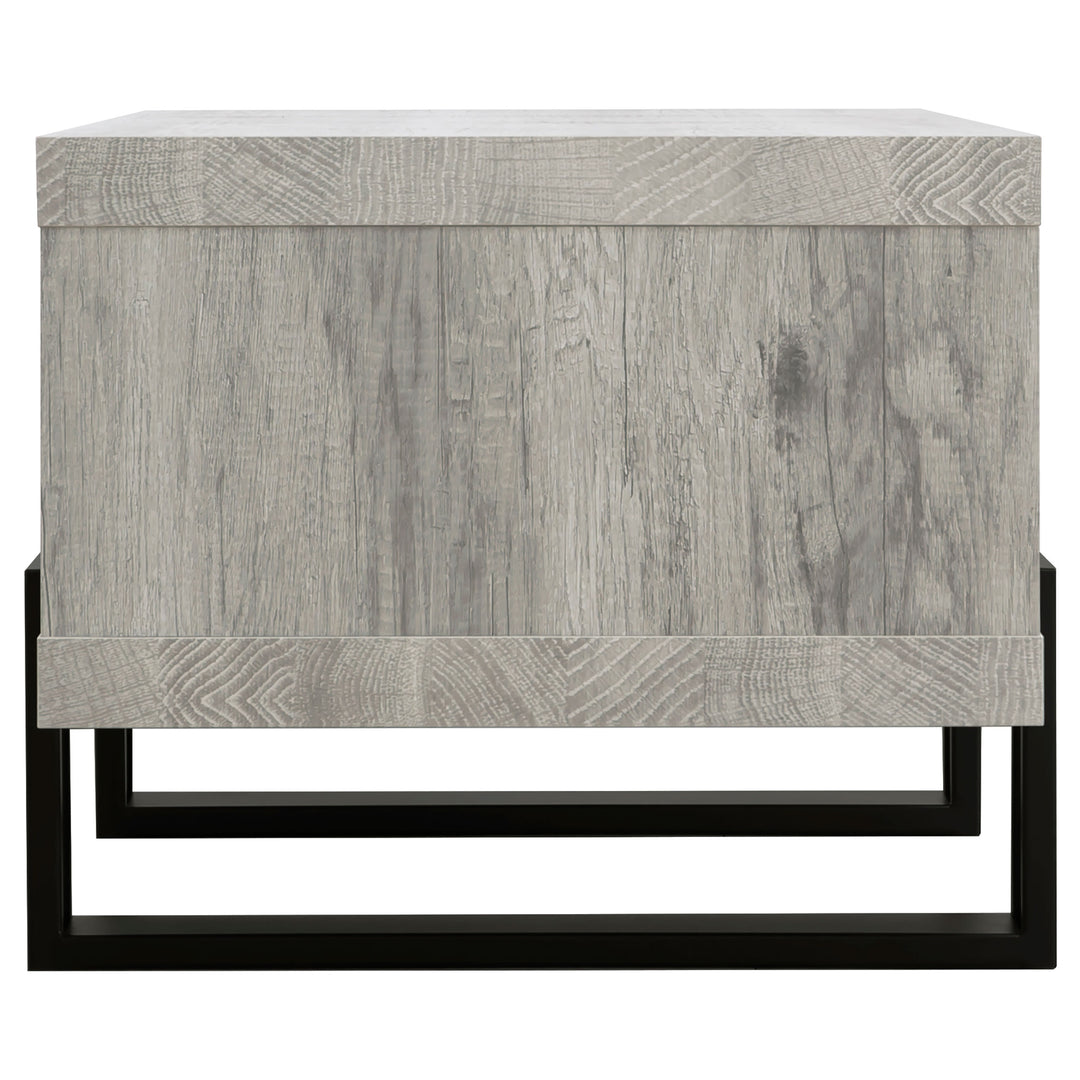 Dinard Engineered Wood Cocktail Coffee Table Grey Driftwood - What&