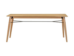 Distillery Dining Table in natural - oak and metal dining table by LH Imports - Whats New Furniture Portland OR