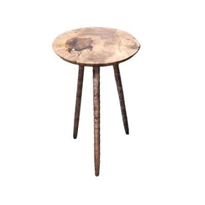 Reclaimed Wood Tripod Table - Whats New Furniture - Portland, Oregon