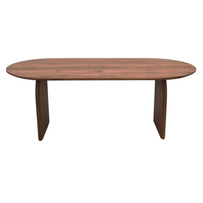Domingo Dining Table in Pecan - oval acacia dining table by LH Imports - Whats New Furniture Portland OR