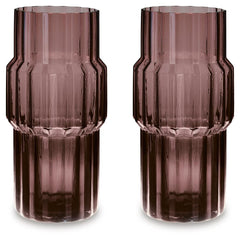 Dorlow 14-Inch Vase Set of 2 in Mauve — Ashley Furniture official alternate studio set view view