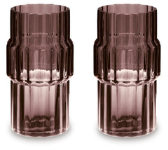 Dorlow 9-Inch Vase Set of 2 in Dark Mauve — Ashley Furniture official alternate studio set view view
