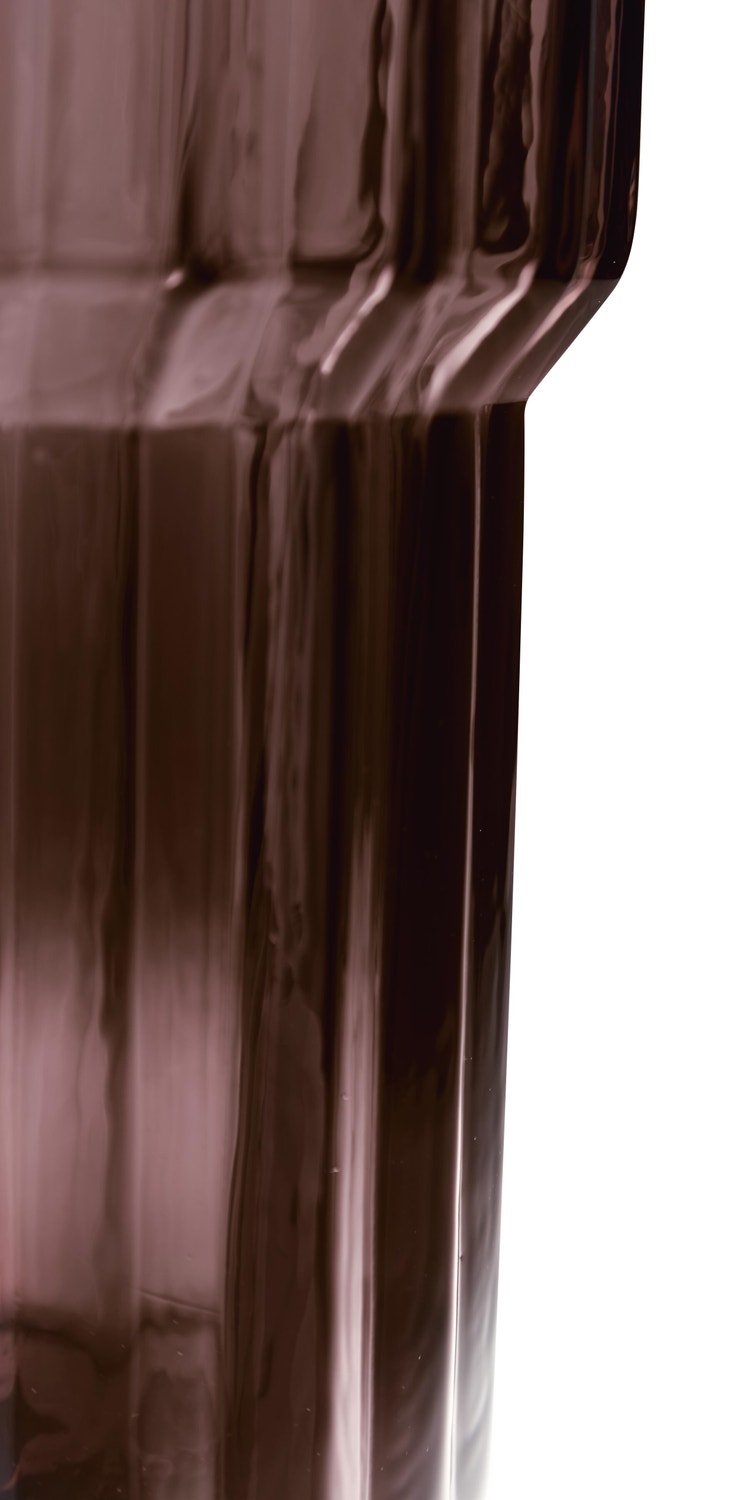 Dorlow 9-Inch Vase Set of 2 in Dark Mauve — Ashley Furniture official glass finish detail view