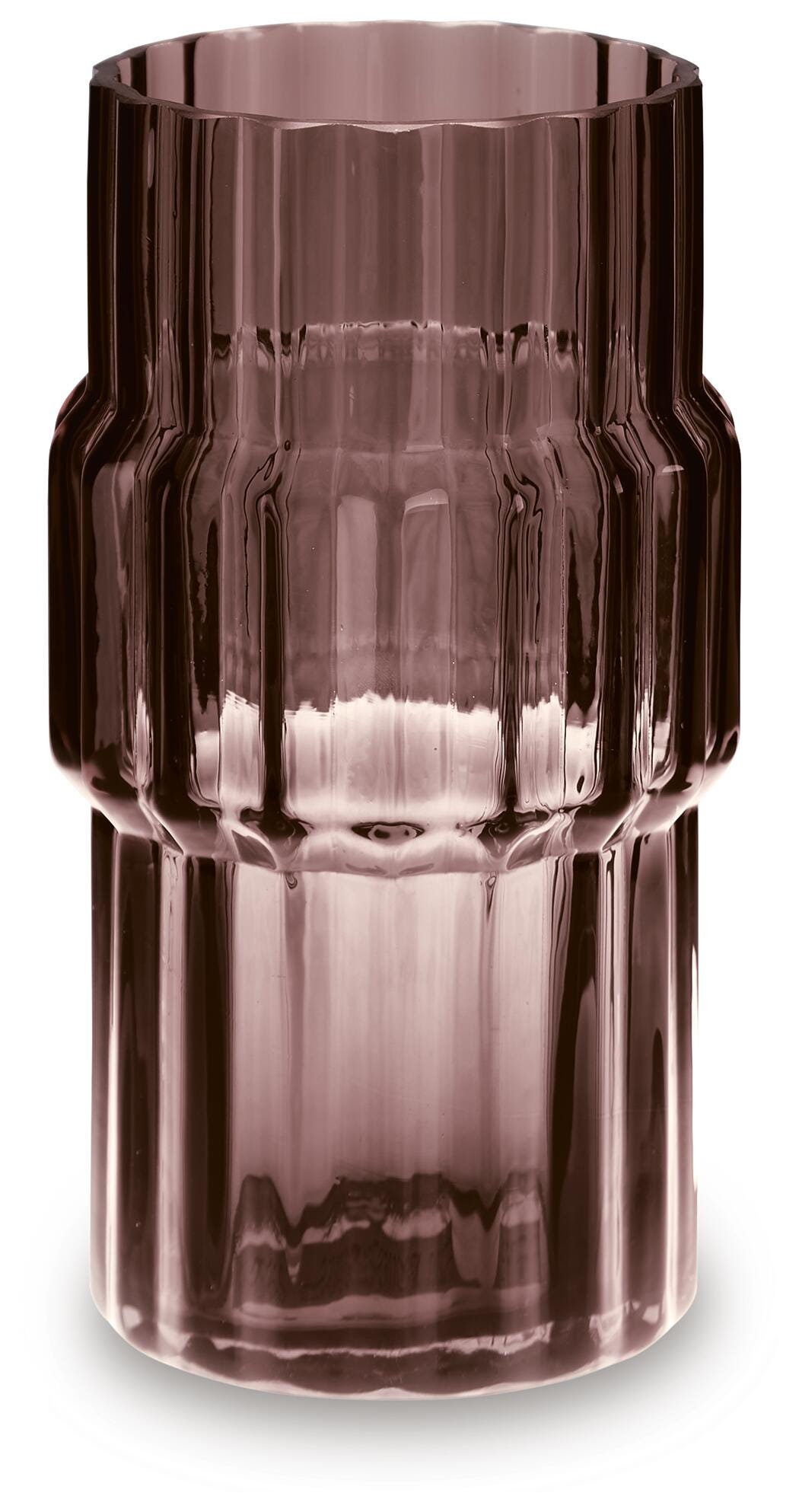 Dorlow 9-Inch Vase Set of 2 in Dark Mauve — official Ashley Furniture studio view
