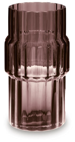 Dorlow 9-Inch Vase Set of 2 in Dark Mauve — official Ashley Furniture studio view