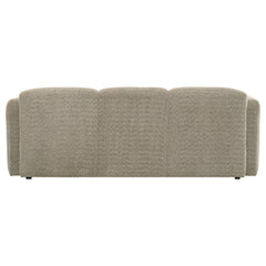 Dorset Fabric Upholstered Round Track Arm Sofa Brown - What&