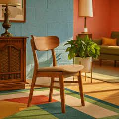 Dortch Dining Side Chair upholstered seat detail - Whats New Furniture Portland OR