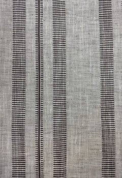 Double Issue Mushroom Woven Stripe Throw Pillow fabric close-up by Decor Fifty-Five - Whats New Furniture Portland OR