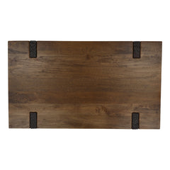 Celestino Coffee Table - Brown Mango Wood overhead view - Coffee Tables by Dovetail - Whats New Furniture Portland OR