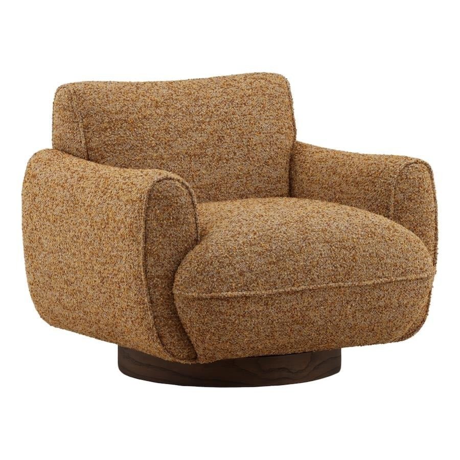 Ercilia Swivel Chair Ginger by Dovetail - product view - Whats New Furniture Portland OR