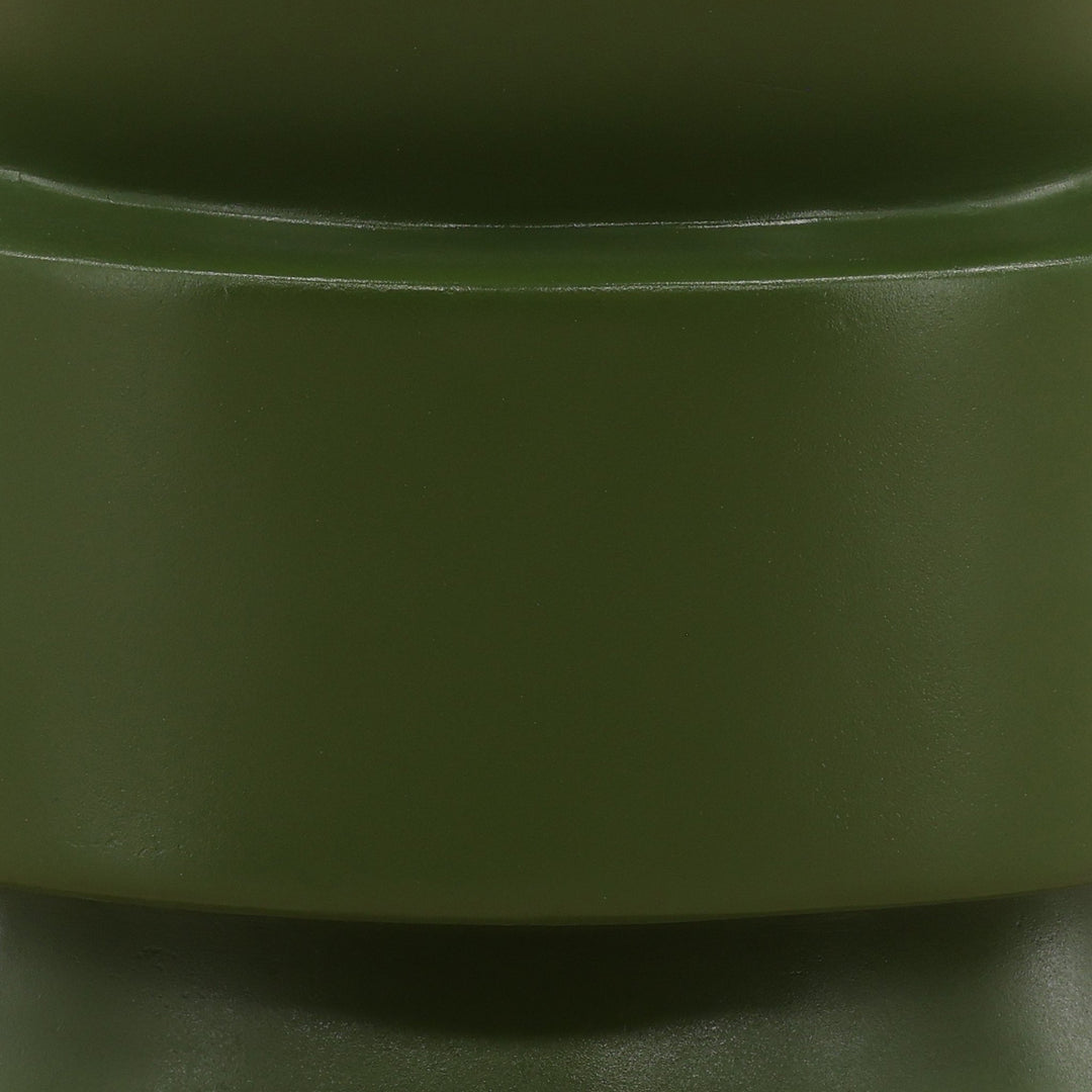 Frosten Outdoor Side Table - Green Concrete matte finish detail 1 - Outdoor Side Table by Dovetail - Whats New Furniture Portland OR