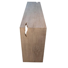 Merwin Console Table - Reclaimed Pine Light Warm Wash overhead view - Console Tables by Dovetail - Whats New Furniture Portland OR
