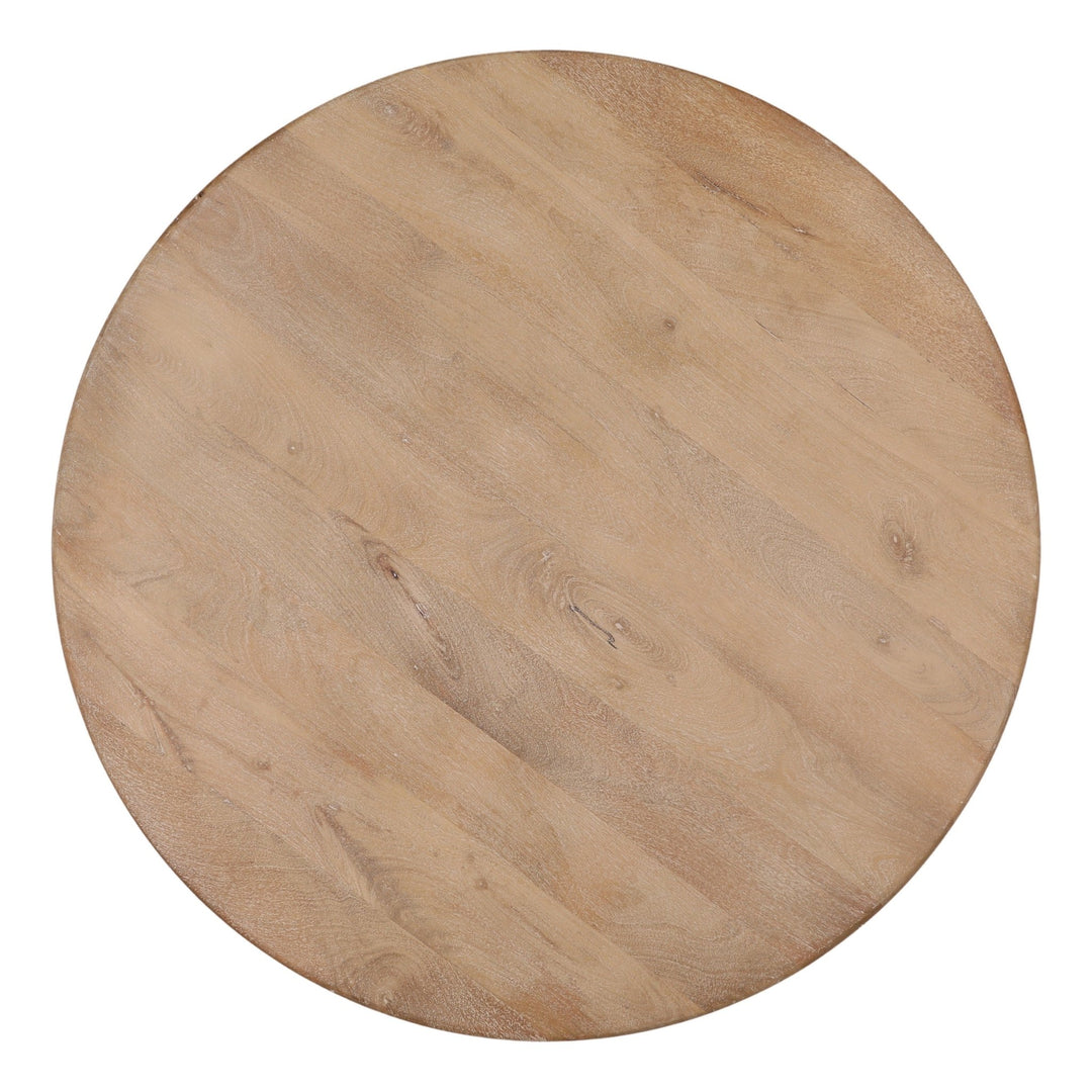 Meylin Coffee Table - Light Natural Mango Wood overhead view - Coffee Tables by Dovetail - Whats New Furniture Portland OR