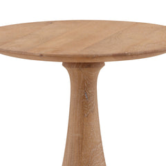 Meylin Side Table - Light Natural Mango Wood wood construction detail 2 - Side Tables by Dovetail - Whats New Furniture Portland OR