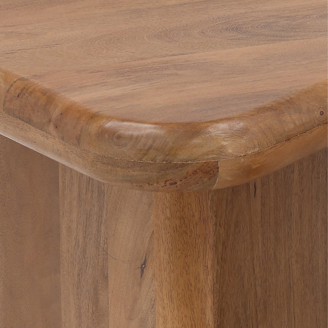 Sansa Coffee Table Set of 2 - Brown Mango Wood wood construction detail 1 - Coffee Tables by Dovetail - Whats New Furniture Portland OR