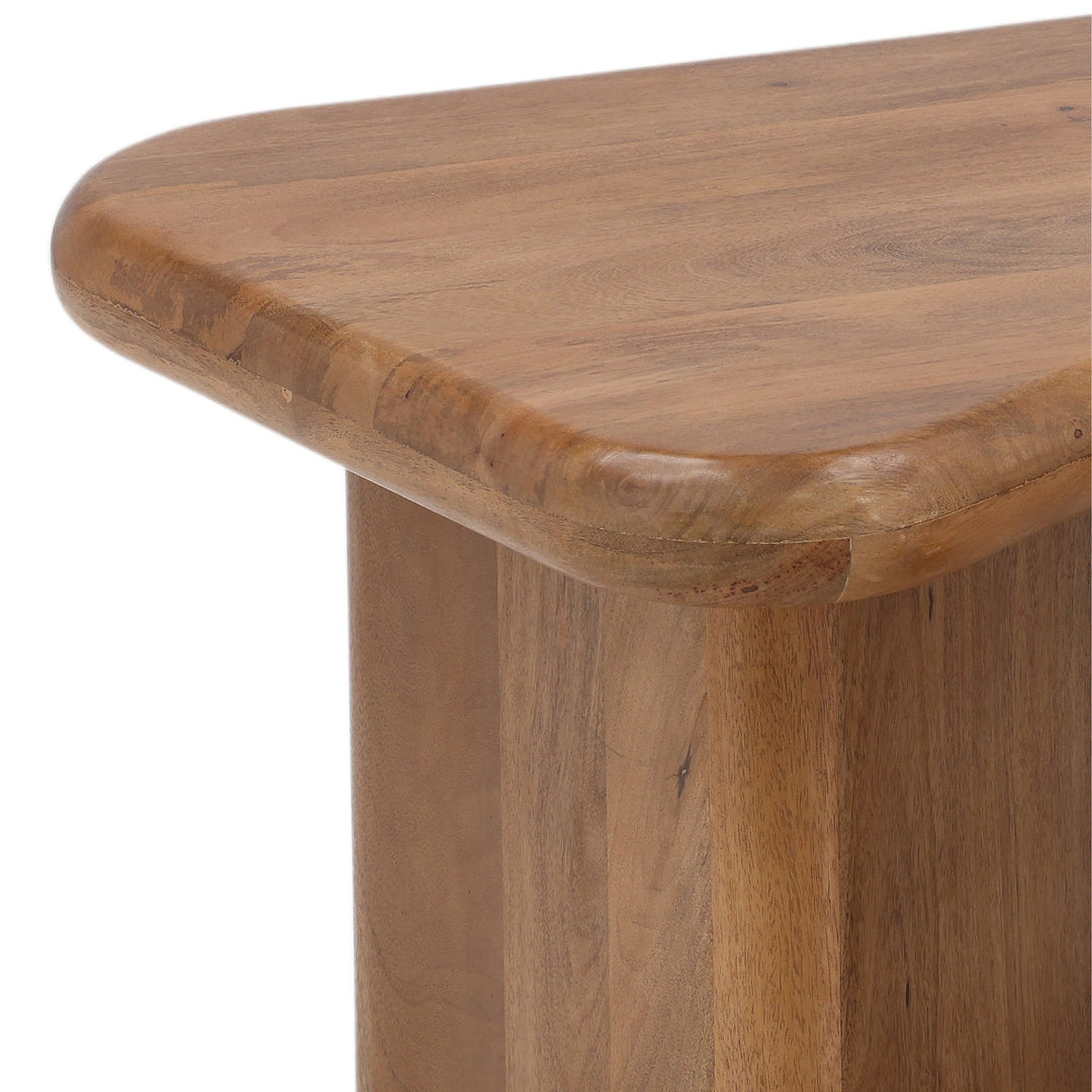 Sansa Coffee Table Set of 2 - Brown Mango Wood wood construction detail 2 - Coffee Tables by Dovetail - Whats New Furniture Portland OR