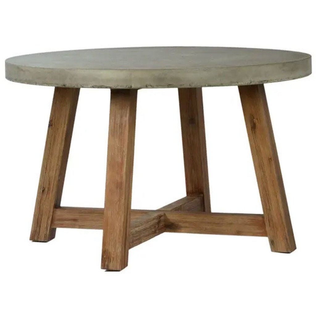 Welch Cement Outdoor Dining Table in Cement - cement outdoor dining table by Dovetail - Whats New Furniture Portland OR