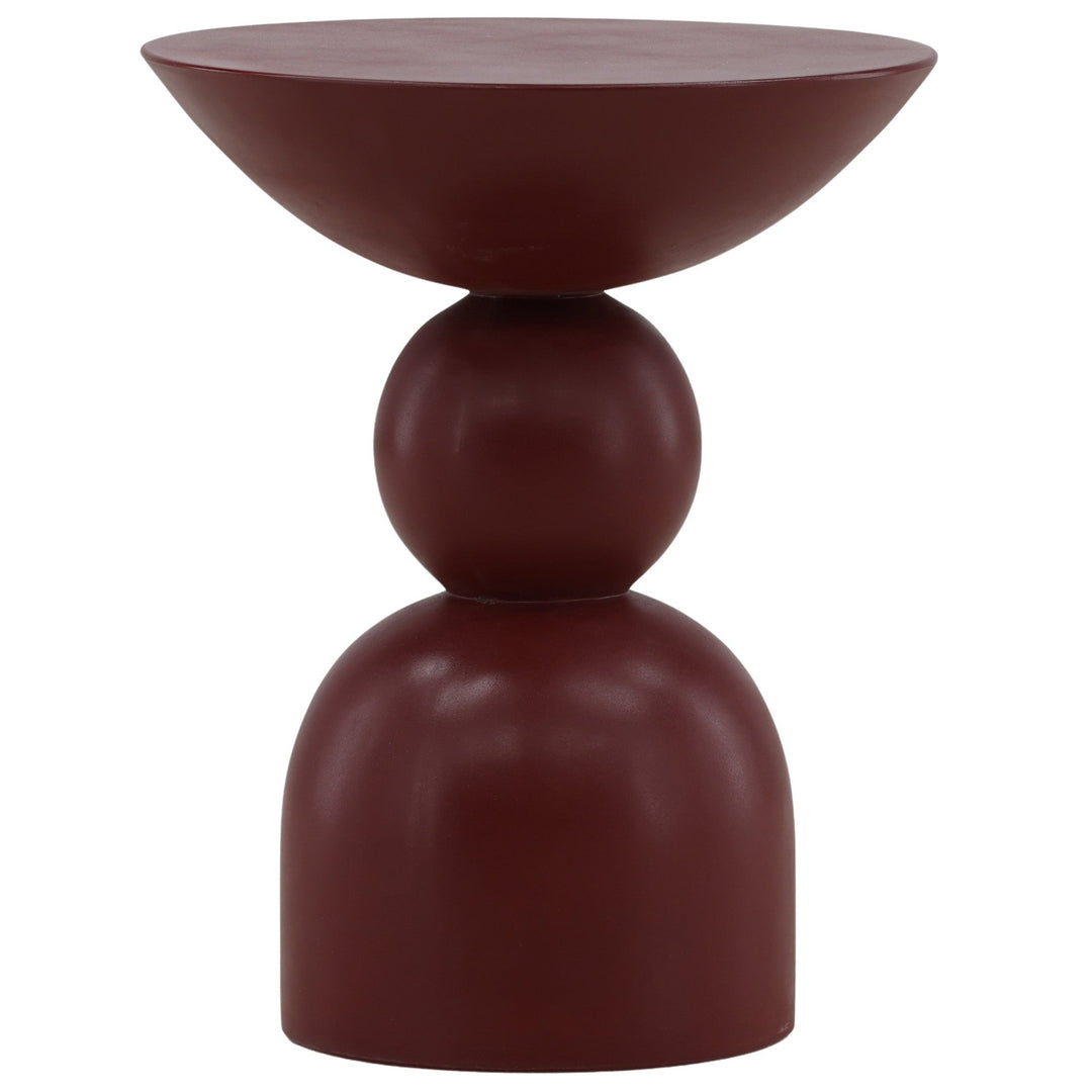 Xaviera Outdoor Side Table - Red - Whats New Furniture Portland OR