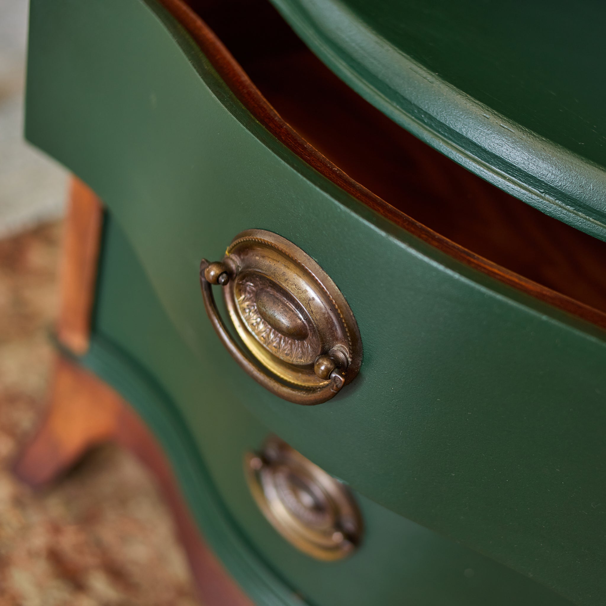 Drexel Nightstand | Green and Brown | What's New Furniture Portland