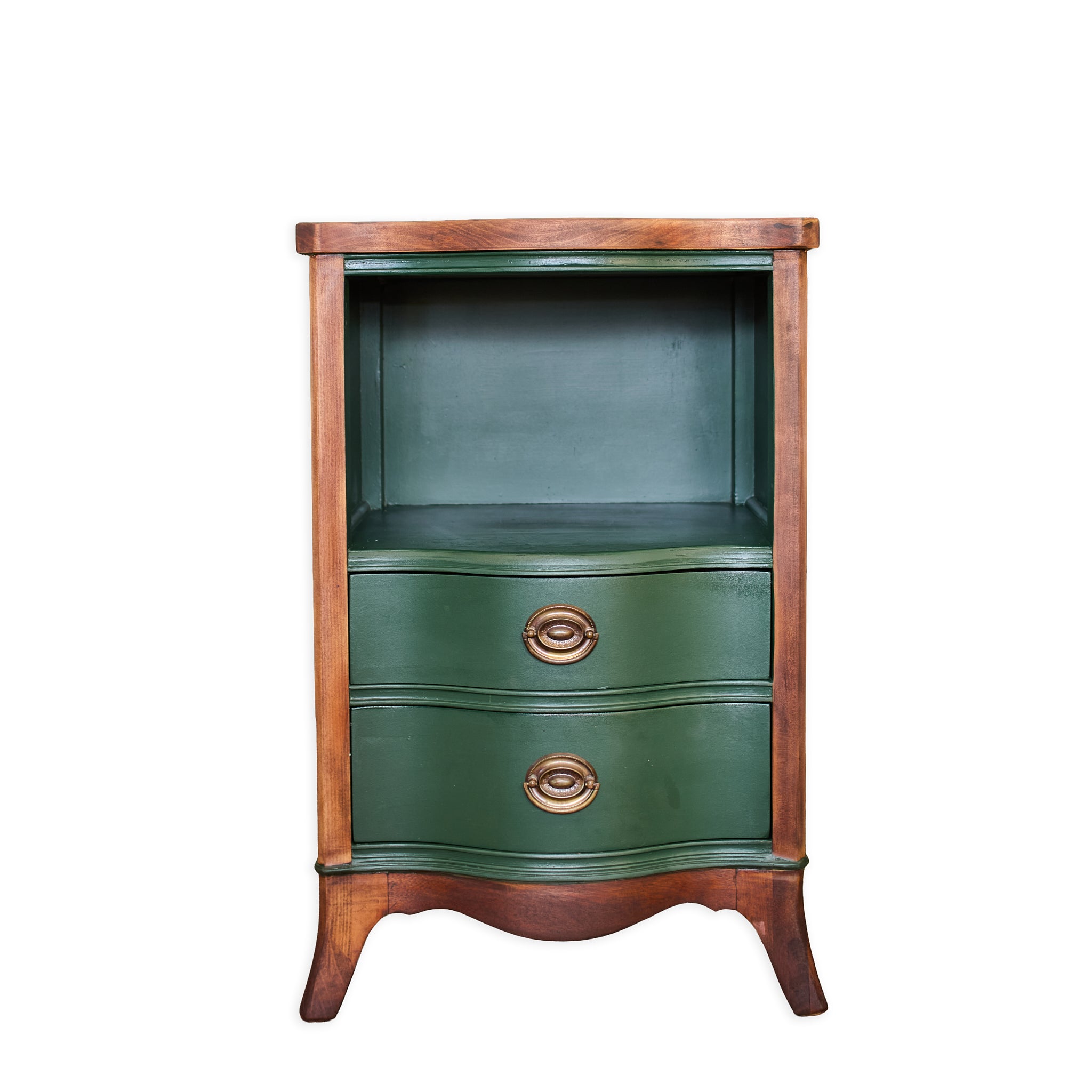 Drexel Nightstand | Green and Brown | What's New Furniture Portland
