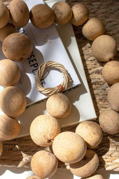 Dried Gourd Ball Garland by Kalalou - alternate product view 2