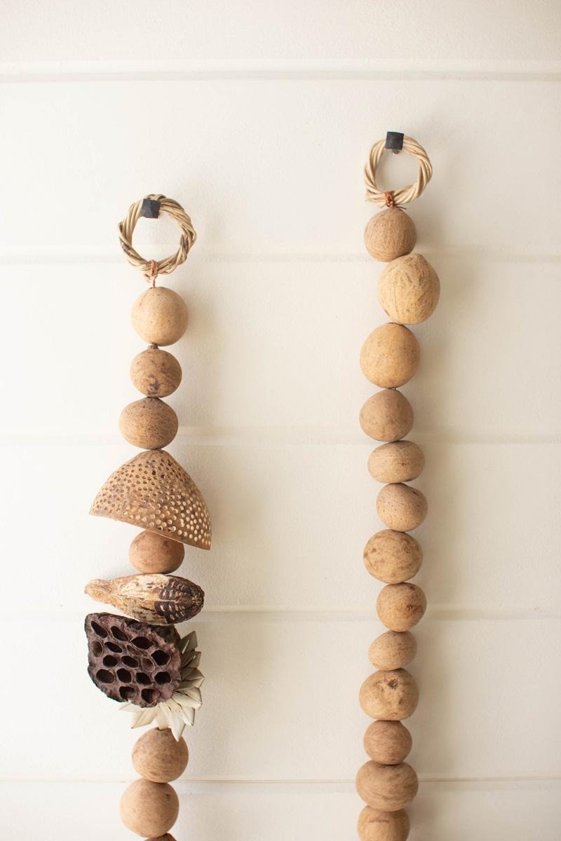 Dried Gourd Ball Garland by Kalalou - alternate product view 3