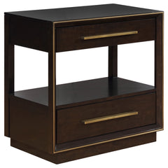 Durango 2-drawer Nightstand Smoked Peppercorn - What&