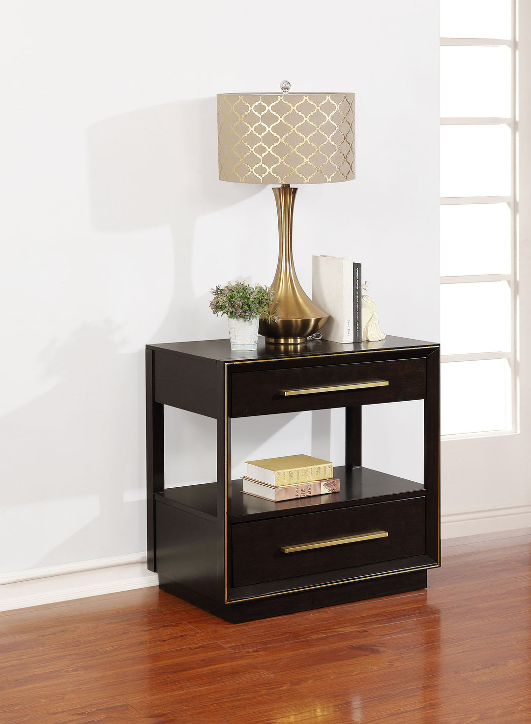 Durango 2-drawer Nightstand Smoked Peppercorn - What&