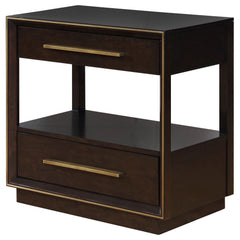 Durango 2-drawer Nightstand Smoked Peppercorn - What&