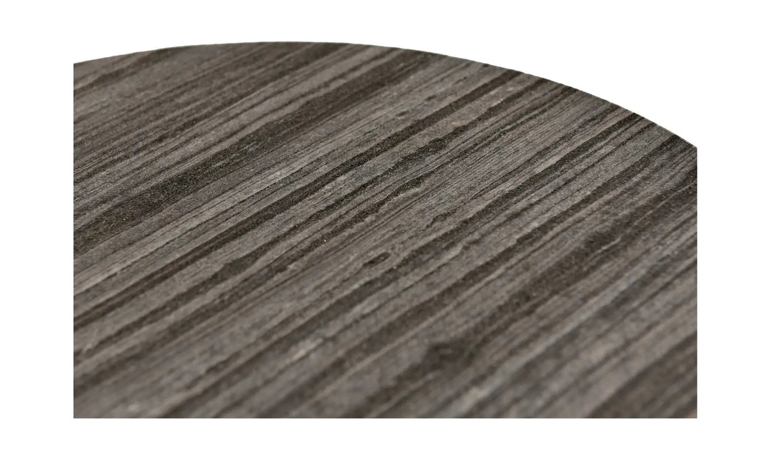 Dusk Accent table in Black White Marble tabletop detail - Black White marble accent table by Moe&