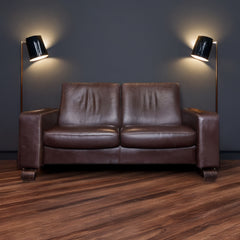 "Ekornes" Reclining Loveseat detail view 2 - Whats New Furniture - Portland, Oregon