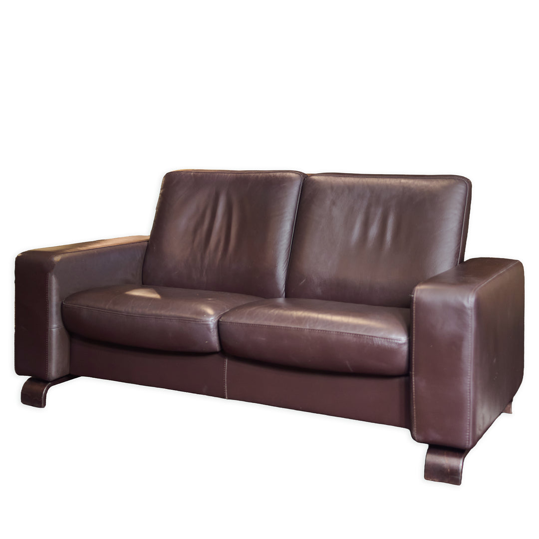 "Ekornes" Reclining Loveseat detail view - Whats New Furniture - Portland, Oregon