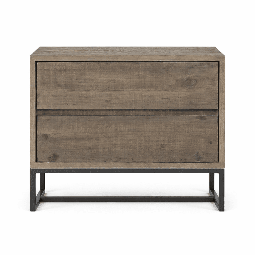 Elena Nightstand in Solid Pine - solid pine nightstand by Moe's - Whats New Furniture Portland OR