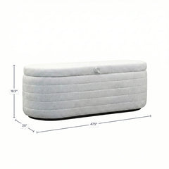 Elio Storage Bench in Platinum spec sheet - upholstered storage bench by LH Imports - Whats New Furniture Portland OR
