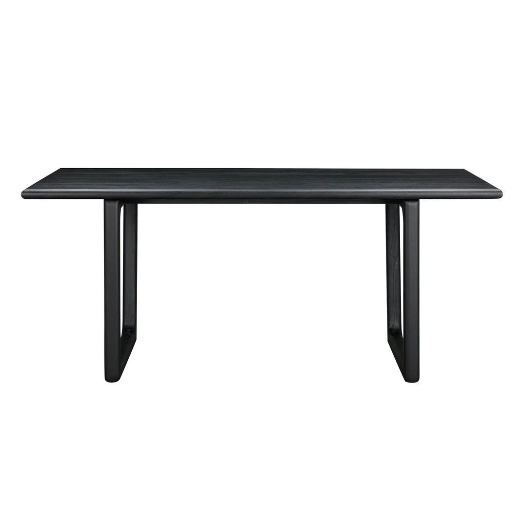 Elixir Dining Table in Black side view - solid oak dining table by LH Imports - Whats New Furniture Portland OR