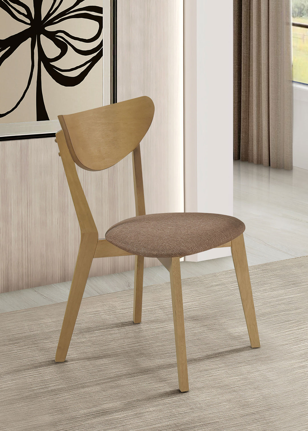 Elowen Wood Dining Side Chair Light Walnut (Set of 2) - What&