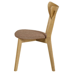 Elowen Wood Dining Side Chair Light Walnut (Set of 2) - What&