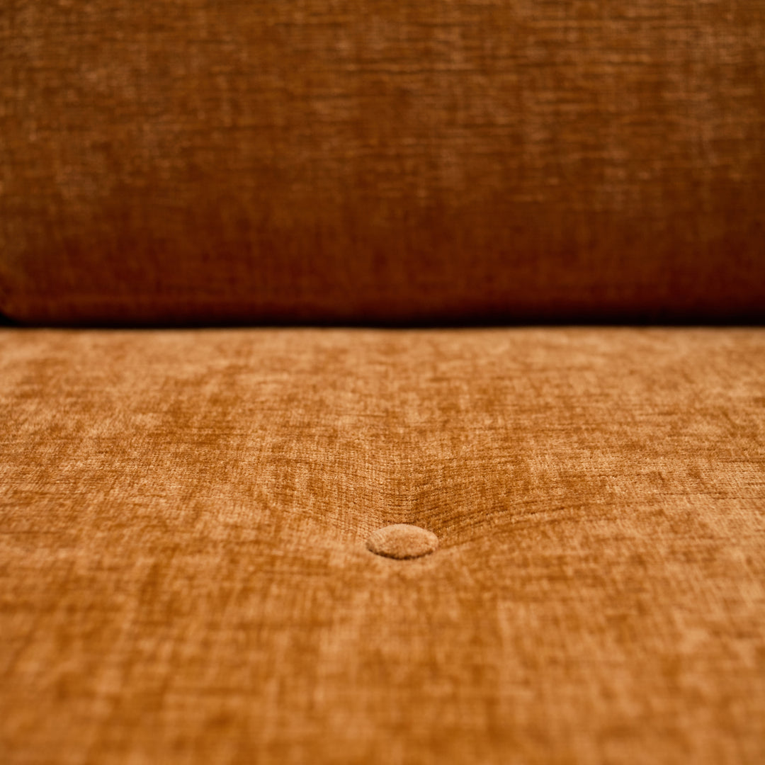 Elroy Loveseat in Nile Pumpkin fabric detail - loveseat by Stylus - Whats New Furniture Portland OR