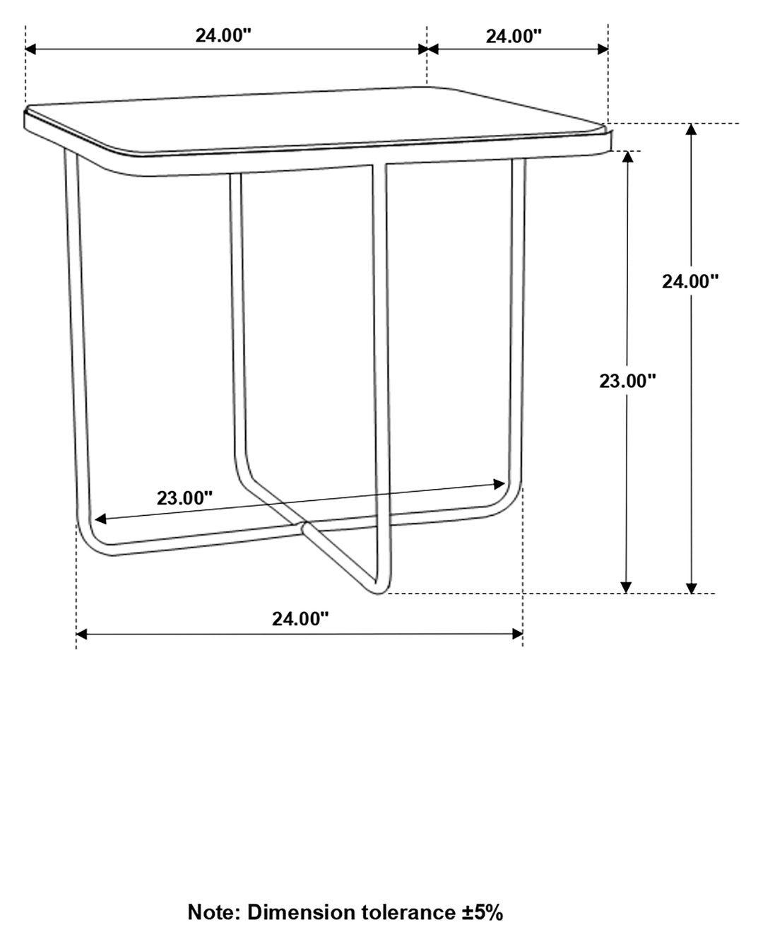 Elyna Square Stone Top Accent Side Table Beige - What&