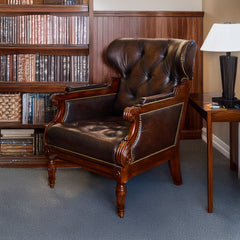 English Club Chair detail view 2 - Whats New Furniture - Portland, Oregon