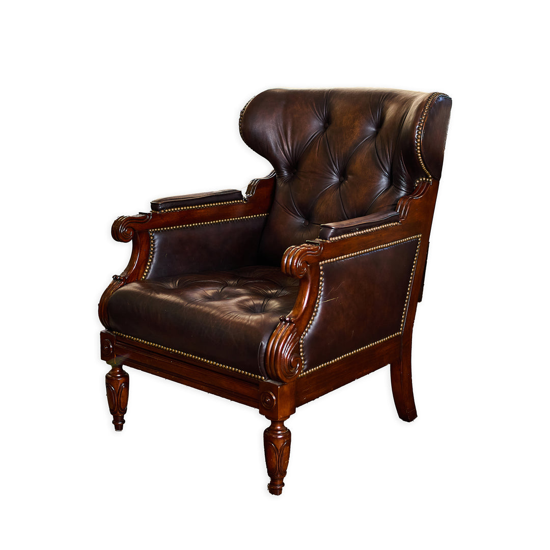English Club Chair detail view - Whats New Furniture - Portland, Oregon