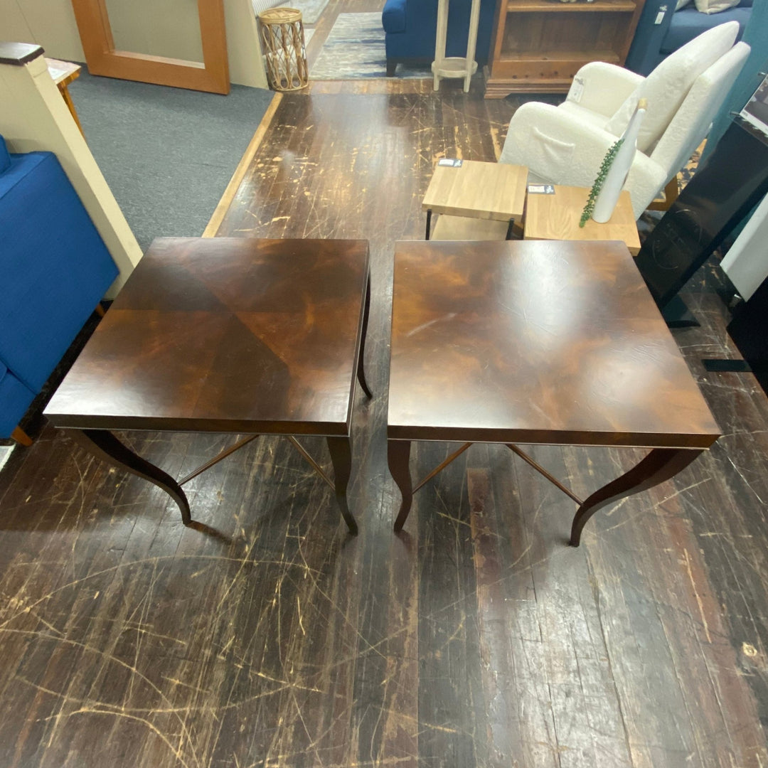 Walnut Side Tables (Pair) - Whats New Furniture - Portland, Oregon